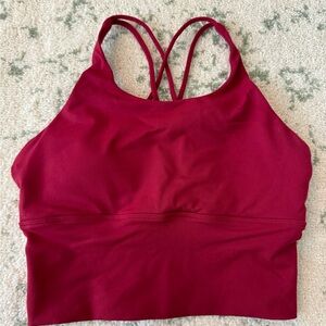 Red Workout Top (built in bra)